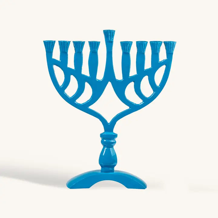 Blue Menorah