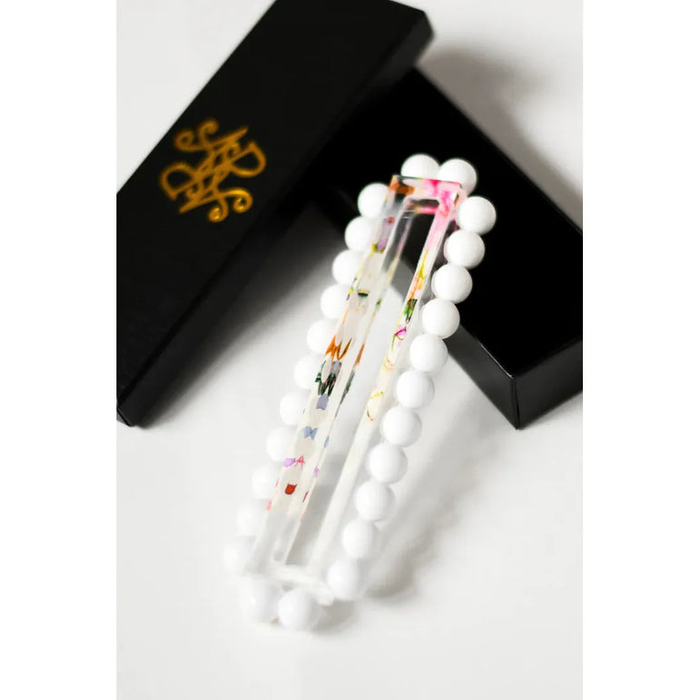 Floral Beaded Mezuzah