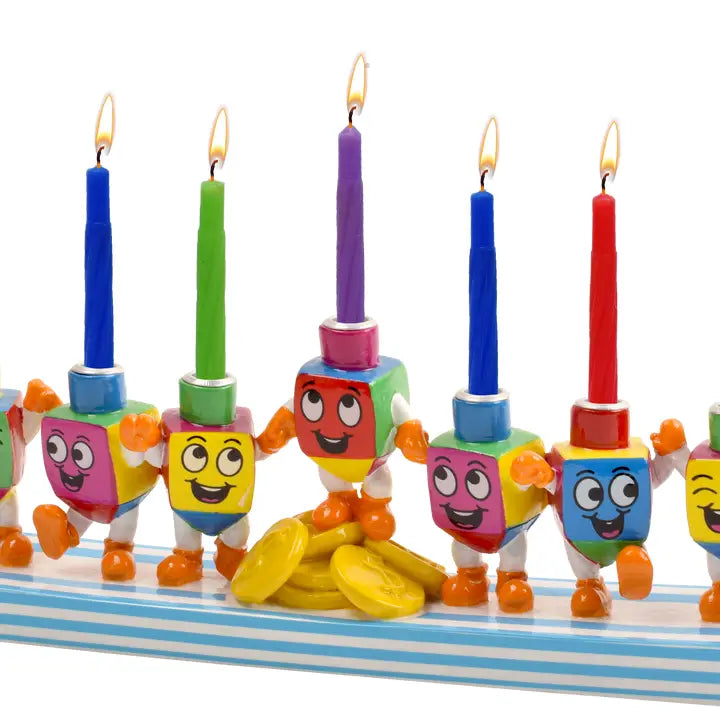 Dancing Dreidels Menorah