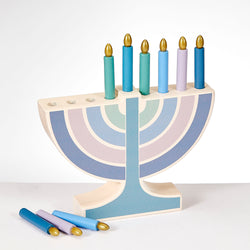 My Mini Wood Menorah